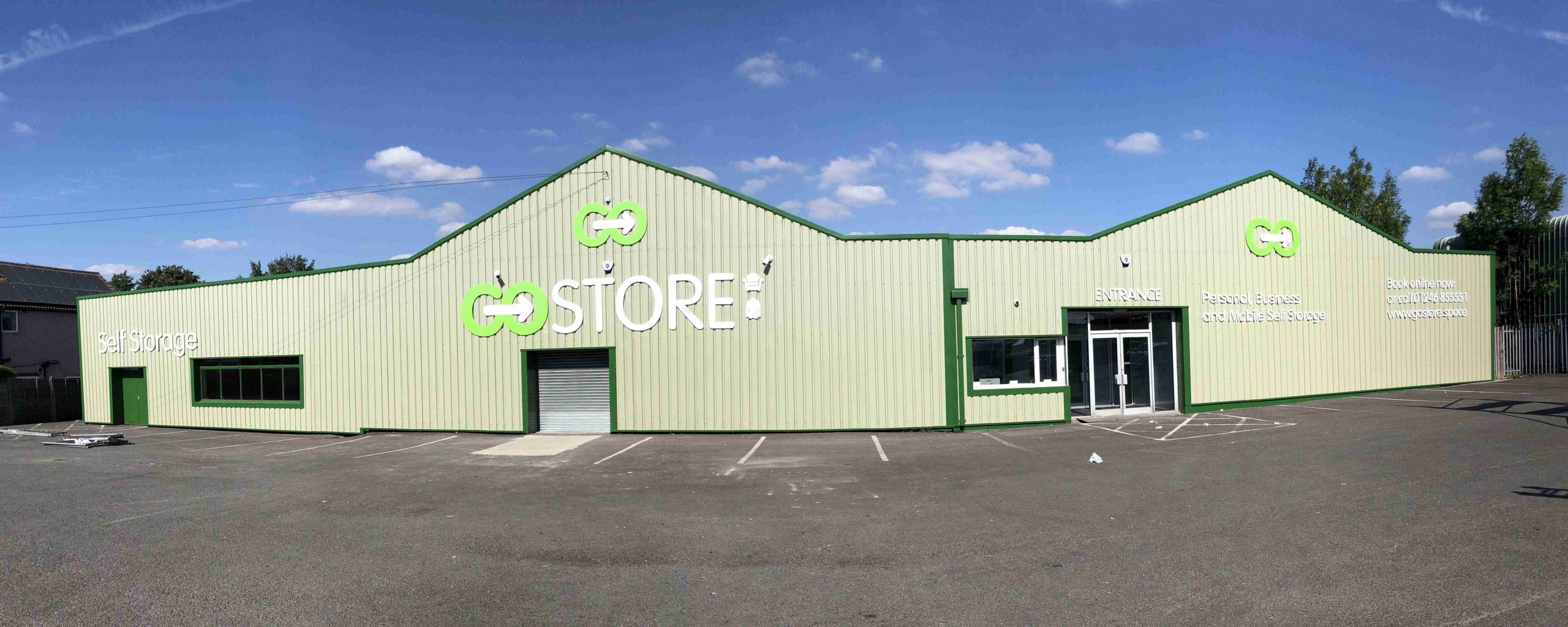 GoStore (Chesterfield) Ltd a storage company in North Wingfield Road, Chesterfield, UK