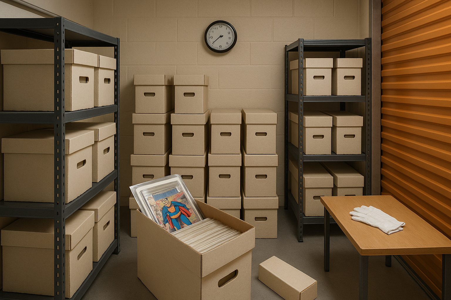 self storage for comib books