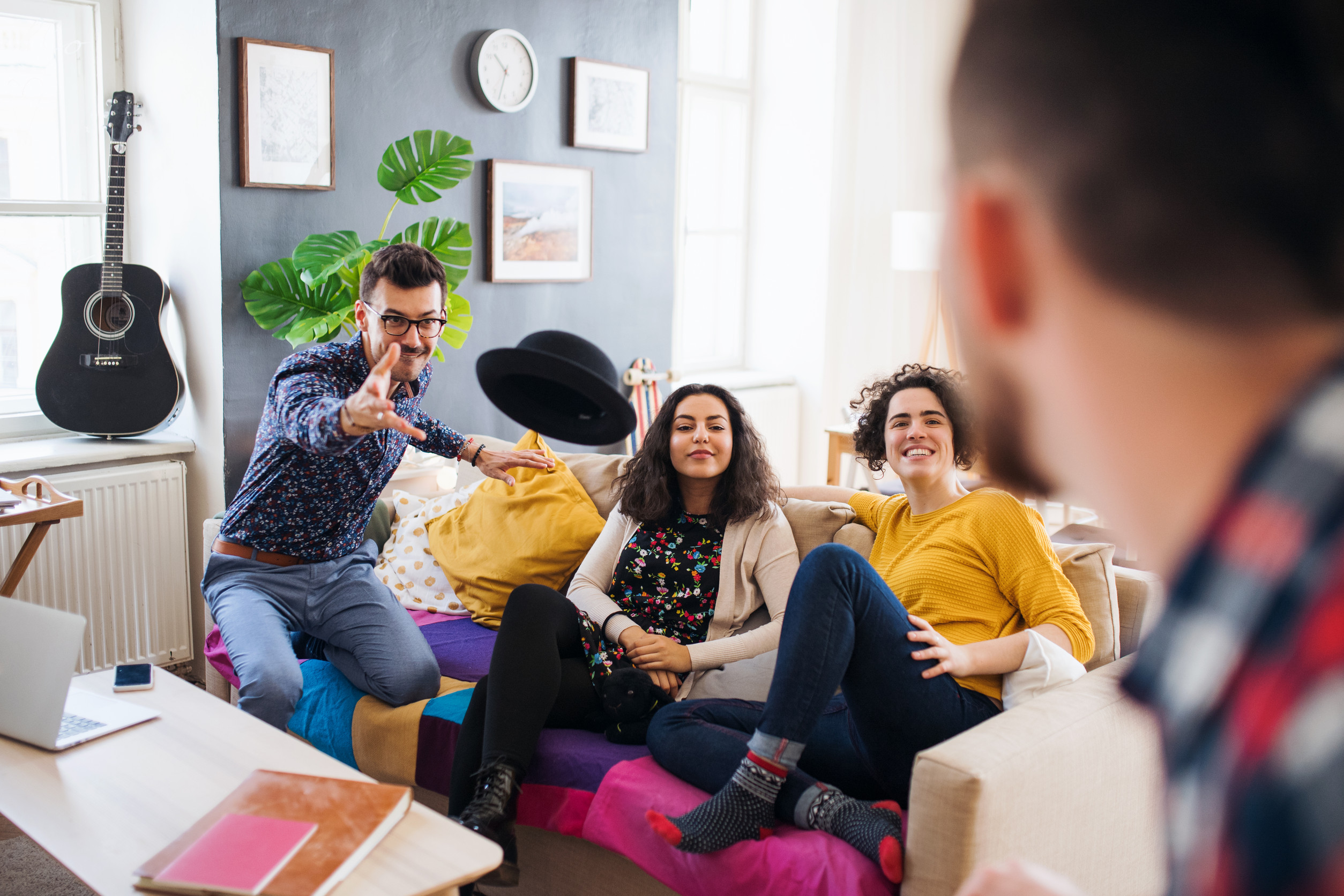 friends in their london flatshare